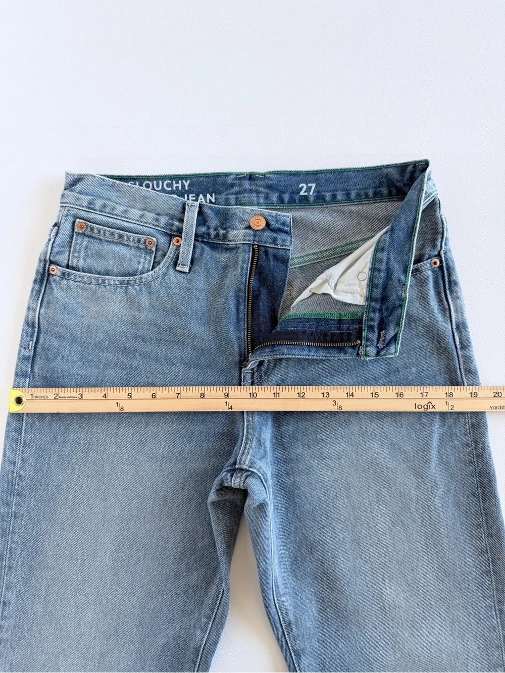 J.Crew Slouchy Boyfriend Jeans Light Wash 100% Cotton Relaxed Fit Size 27